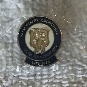 UNISEX Palm Desert California 25th Anniversary Pin 1973-1998 lapel/hat/tie pin